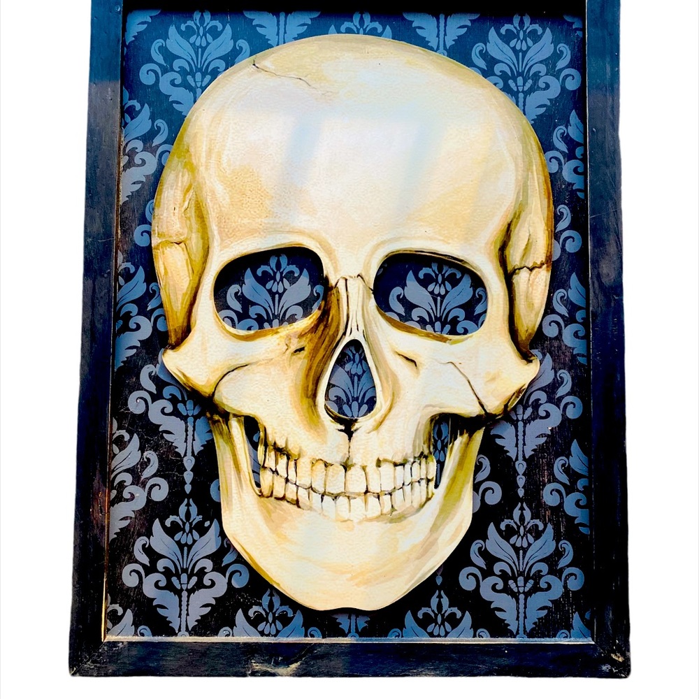 Giant Skull Framed Wall Decor